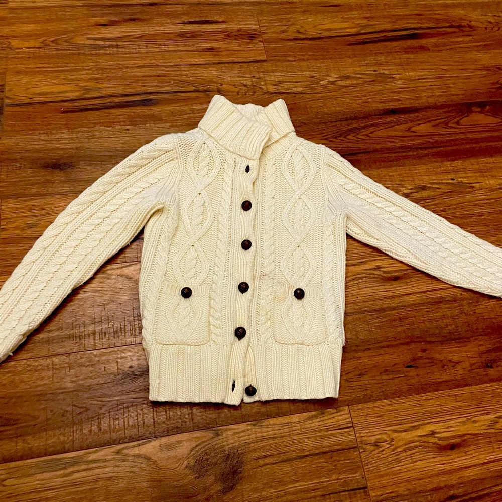 The Gap Irish Fisherman Cable Knit Cardigan. Womens XS.